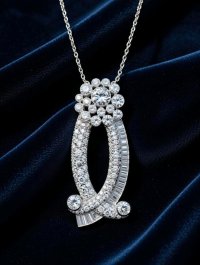 Platin-Anhänger 950 mit 5,8 ct Diamant F-H/VS - Bild 1