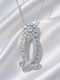 Platin-Anhänger 950 mit 5,8 ct Diamant F-H/VS - Bild 2