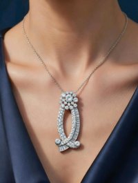 Platin-Anhänger 950 mit 5,8 ct Diamant F-H/VS - Bild 3