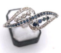 Armreif 585 Gelbgold Diamant Saphir 3ct - Bild 8