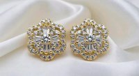 Ohrringe 750 Gold 0,8ct Diamant VVS F-H - Bild 1