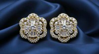 Ohrringe 750 Gold 0,8ct Diamant VVS F-H - Bild 3