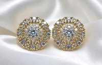 Ohrringe 750 Gold Creolen 1,1 ct Diamant - Bild 6