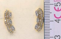 Ohrringe 750 Gold 18K 0,5 ct Diamant Stecker Creolen - Bild 7