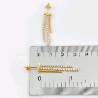 Diamant-Ohrringe 750 Gold 1,24 ct Stecker Creolen - Bild 4