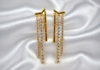 Diamant-Ohrringe 750 Gold 1,24 ct Stecker Creolen - Bild 8