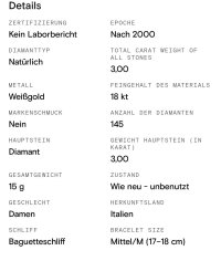 Armreif 750 Gelbgold 3 ct Diamant H-J VS - Bild 2