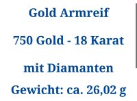 Armreif 750 Gold 2,5 ct Diamant H-J VSI2-SI1 - Bild 2