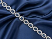 Armreif 750 Gold mit Diamant & Saphir 6 ct - Bild 5