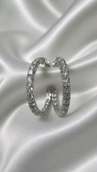 Diamant-Creolen 585 Gelbgold 2,61 ct - Bild 6