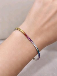 585 Gold Armreif mit 8,31 ct Saphir - Bild 2