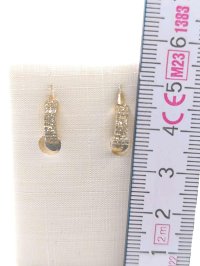 Ohrringe 585 Gold Creolen 0,23 ct Diamant - Bild 4