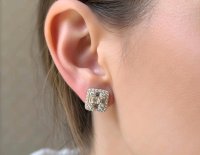 Ohrringe 585 Gold Creolen Diamant 0,82 ct - Bild 2