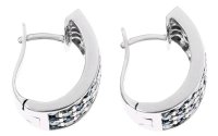 Creolen 750 Gold 1,2 ct Diamant & Saphir - Bild 3