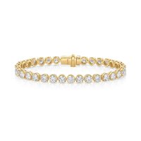 Tennisarmband 750 Gold 2,1 ct Diamant F-H VVS 18cm - Bild 6