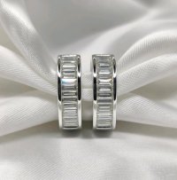 Ohrringe 585 Gold Diamant 0,62 ct Stecker Creolen - Bild 4