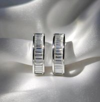 Ohrringe 585 Gold Diamant 0,62 ct Stecker Creolen - Bild 5