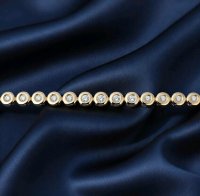 Tennisarmband 585 Gold 0,64 ct Diamant F-H VVS - Bild 2