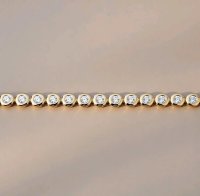 Tennisarmband 585 Gold 0,64 ct Diamant F-H VVS - Bild 4