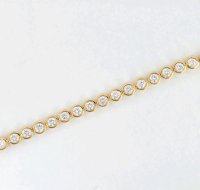 Tennisarmband 750 Gold 3,15 ct Diamant H-J VSI2-SI1 - Bild 5