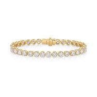 Tennisarmband 750 Gold 3,2 ct Diamant F-H VVS - Bild 6