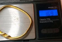 Armreif 585 Gelbgold mit 0,45 ct Diamant - Bild 6