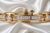 Tennisarmband 585 Gold 4,75 ct Diamant H-J/SI2 - Bild 3
