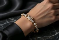 Tennisarmband 585 Gold 4,75 ct Diamant H-J/SI2 - Bild 5