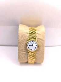 Armbanduhr Cartier Riviera 750 Gelbgold Diamanten Box - Bild 10