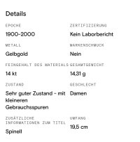Armreif 585 Gelbgold mit 5 ct Spinell - Bild 2