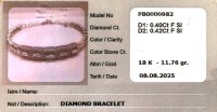 Tennisarmband 750 Gold 0,82 ct Diamant - Bild 4