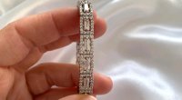 Tennisarmband 750 Gold 0,82 ct Diamant - Bild 5