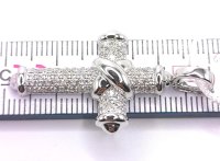 Kreuzanhänger 585 Gold mit 0,66 ct Diamant - Bild 5