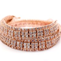 Tennisarmband 585 Gold 3,54 ct Diamanten - Bild 2