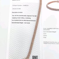 Tennisarmband 585 Gold 3,54 ct Diamanten - Bild 3