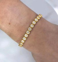 Tennisarmband 750 Gold 2,24 ct Diamant - Bild 3