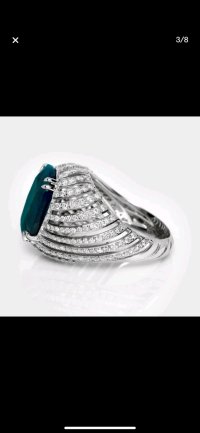 Verlobungsring 585 Gold Saphir Diamant - Bild 8