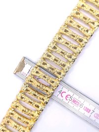Armreif 585 Gelbgold 14K Massiv Breit - Bild 2