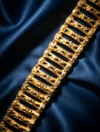Armreif 585 Gelbgold 14K Massiv Breit - Bild 8