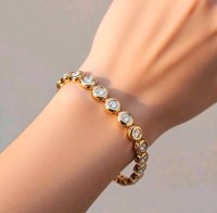 Tennisarmband 750 Gold 1,6 ct Diamant - Bild 1