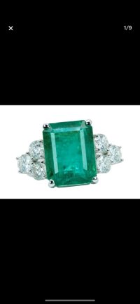 Verlobungsring 585 Gold Smaragd Diamant 10,49 ct - Bild 7