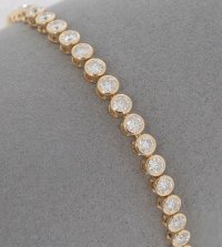 Tennisarmband 750 Gold 2,85 ct Diamant - Bild 7