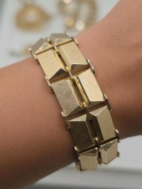 Armreif 585 Gelbgold 14 Karat Massiv Breit - Bild 1