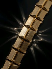 Armreif 585 Gelbgold 14 Karat Massiv Breit - Bild 9
