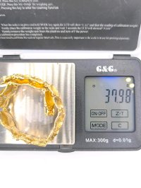 Armreif 585 Gelbgold massiv breit - Bild 3