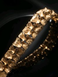 Armreif 585 Gelbgold massiv breit - Bild 6