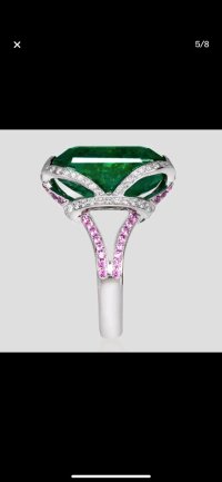 Ring 750 Gold Smaragd Diamant 19,77 ct - Bild 5