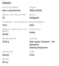 Armreif 585 Gelbgold mit 25,4 ct Rubinen - Bild 2