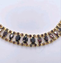 Granat-Collier 333 Gold - Bild 7