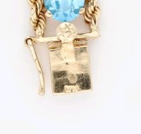 Armreif 585 Gold Blautopas 25 ct - Bild 8